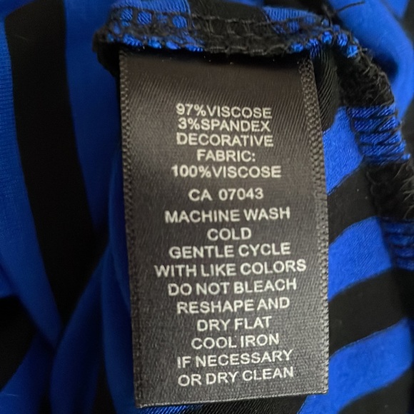 Black and blue striped top - Picture 3 of 3